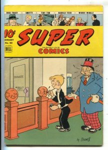 Super #80 1945-Dell-Dick Tracy-Brenda Starr spicy bath sequence-Clyde Beatty-...