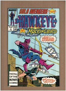 Solo Avengers #1 Marvel Comics 1987 Hawkeye & Mockingbird Jim Lee art VF 8.0