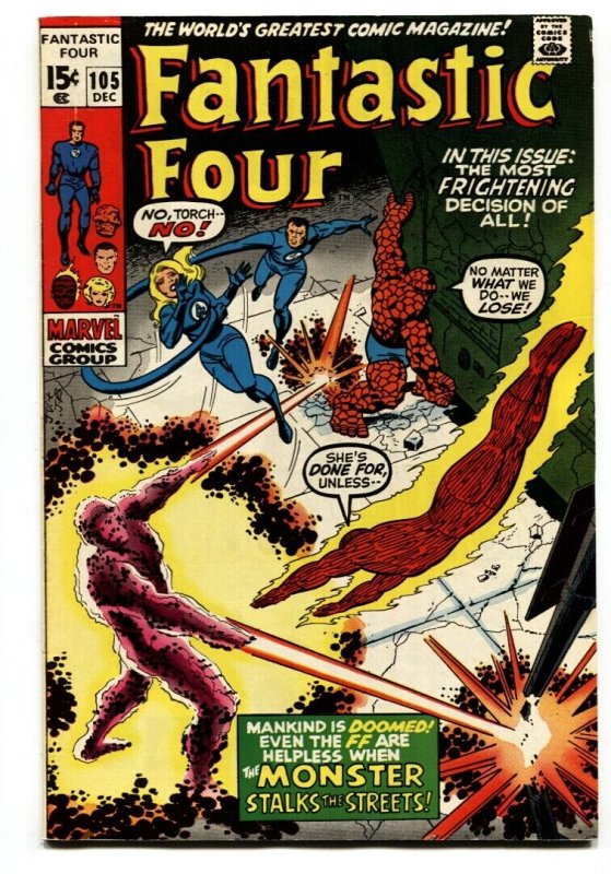 FANTASTIC FOUR #105 1970-John Romita -MARVEL VF-