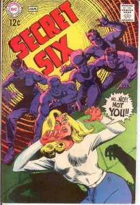 SECRET SIX 5 F+   January 1969 COMICS BOOK