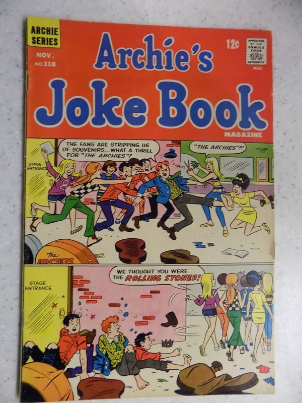 ARCHIE'S JOKE BOOK # 118 ARCHIE JUGHEAD VERONICA BETTY RIVERDALE CARTOON