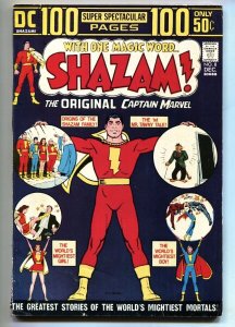 SHAZAM #8-comic book Reprints Marvel Family #1-Black Adam FN-