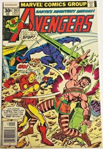 AVENGERS#163 FN/VF 1977 MARVEL BRONZE AGE COMICS