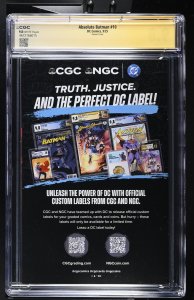 ABSOLUTE BATMAN #10 1ST PRINT NICK DRAGOTTA/SCOTT SNYDER 2X SIGNED CGC SS 9.8 NM