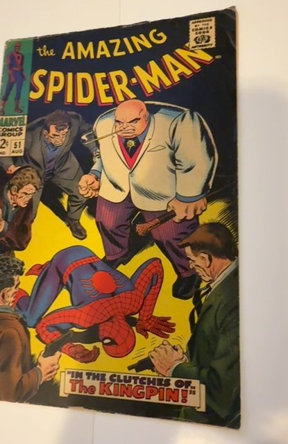 The Amazing Spider-Man #51 (1967) Romita/ 2nd kingpin app description