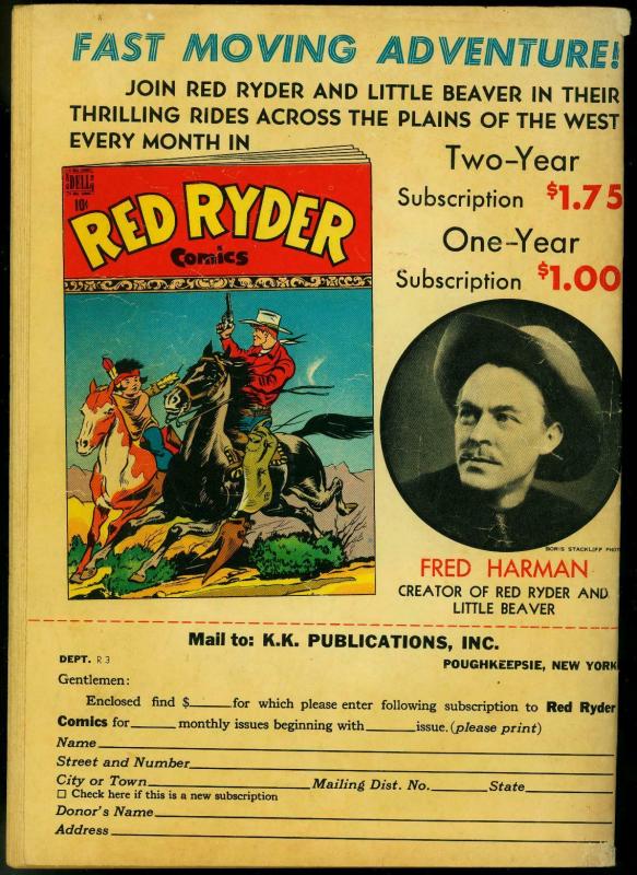 Red Ryder #68 1949- Dell Golden Age Western- Fred Harman G+