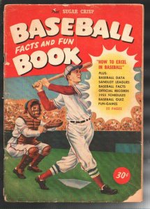 Baseball Facts and Fun Book 1954-Post Sugar Crisp-Not listed in price guide-B...