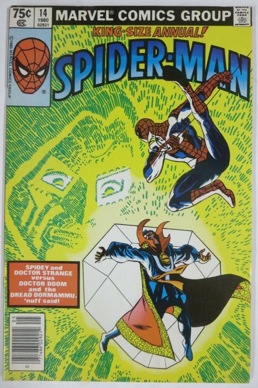 AMAZING SPIDER-MAN ANNUAL #14 (Marvel, 12/1980) (VG) Dr. Strange/Doom! F. Miller