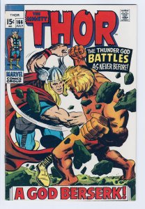 Thor #166 (1969) VF+