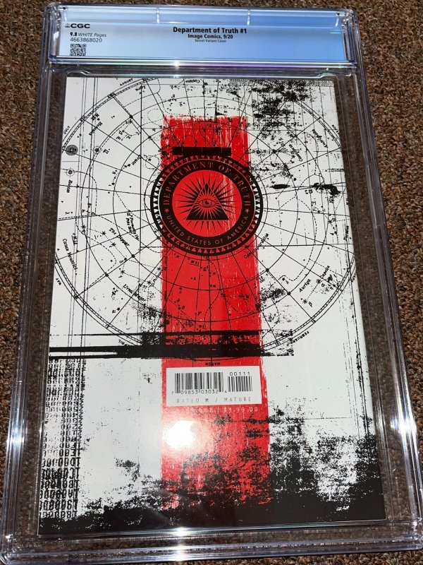 Department of Truth 1, 1:10 Oswald Secret Variant (2020), CGC Graded 9.8