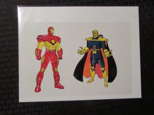1990's IRON MAN 10x6.5 Acetate Animation Cel FN- 5.5 w/ Villain