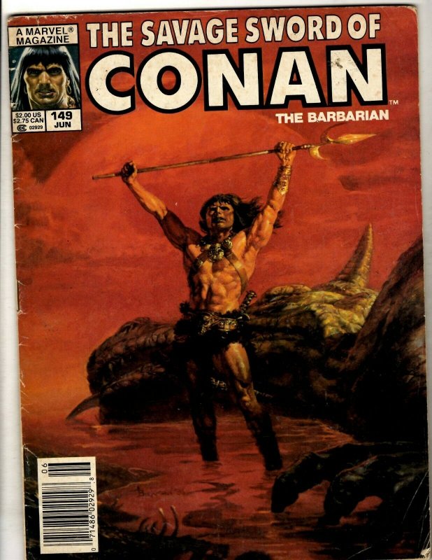 2 Comics Conan Saga #14 Savage Sword of Conan #149 TPB Graphic Novel Comics J342