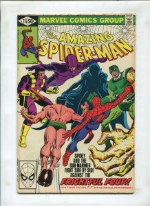 AMAZING SPIDER-MAN #214- SUB-MARINER APPEARANCE! FRIGHTFUL FOUR! (7.0) 1980