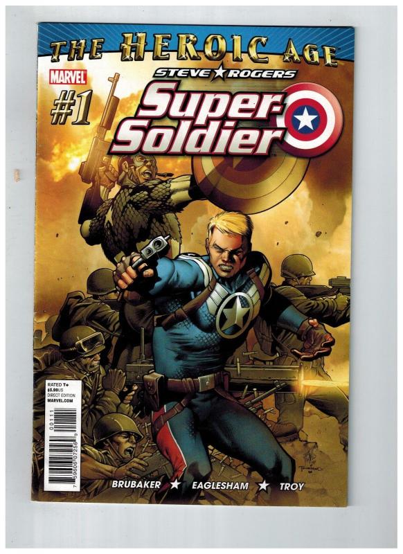 Steve Rogers Super Soldier # 1 FN/VF Marvel Comic Book Heroic Age Avengers S75