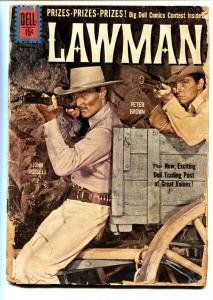 Lawman #8 1961- Dell Western- John Russell- Peter Brown fr/G