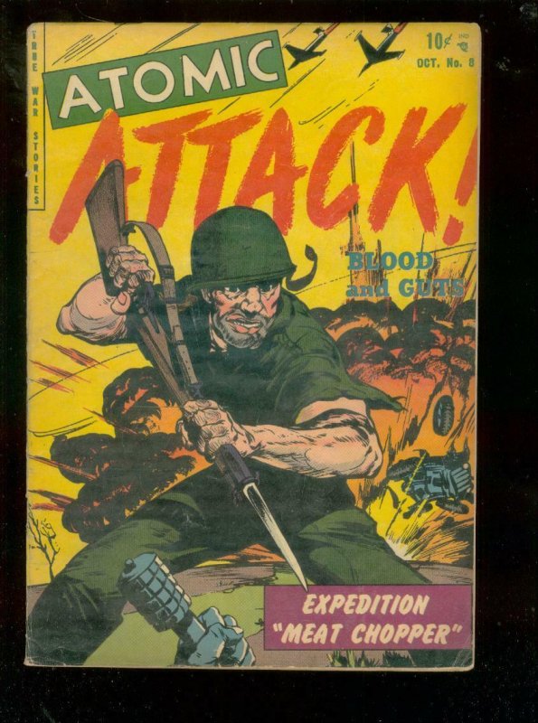 ATOMIC ATTACK #8 1953-SCIENCE FICTION ATOMIC WAR COMIC  VG/FN 