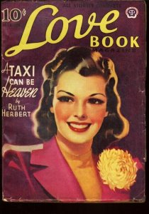 LOVE BOOK 1941 NOV PRETTY GIRL PIN-UP COVER PULP ROMANC VG