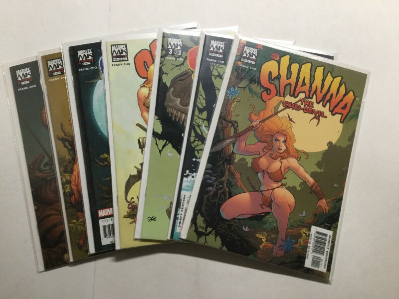 Shanna The She-Devil 1-7 1 2 3 4 5 6 7 Lot Set Near Mint Nm Marvel 