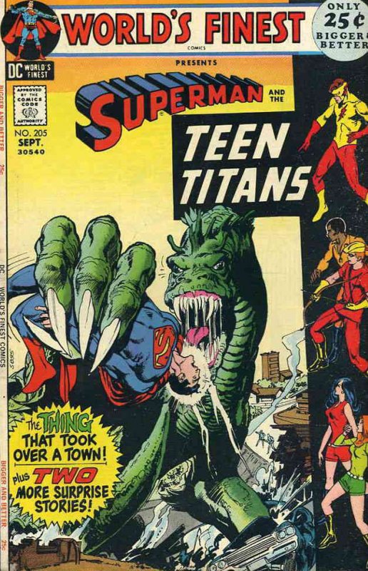 World's Finest Comics #205 FAIR ; DC | low grade comic Superman Teen Titans Neal