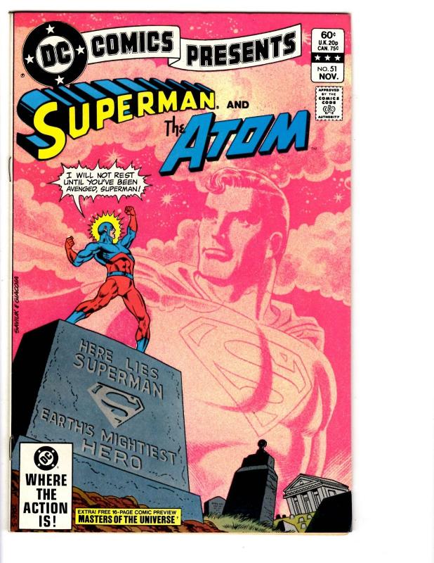5 DC Comics Presents Comic Books # 48 50 51 52 53 Superman Aquaman Atom BH24