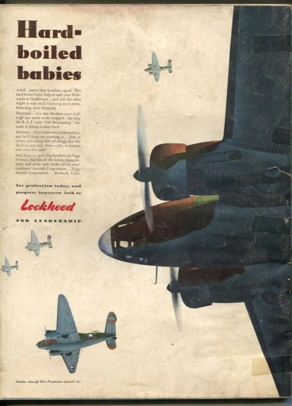 Flying 1/1943-Ziff-Davis-WWII era-aircraft pix & info-British fighter cover-G/VG