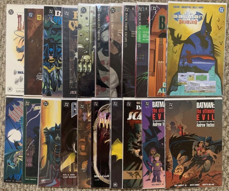 LOT OF 21 BATMAN GRAPHIC NOVELS | BOOK OF SHADOWS, CHALICE, CULT, MASQUE, MORE!