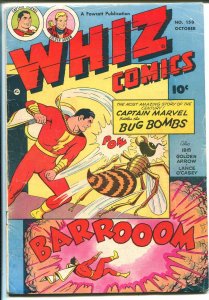 Whiz #150-1952-Fawcett-Capt Marvel -Bug Bomb-Ibis-Golden Arrow-VG