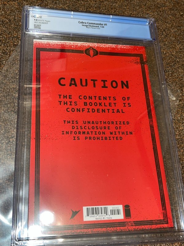 Cobra Commander 1 (2024) Jonboy Meyers 1:100 Foil Variant Cover, CGC Graded 9.8