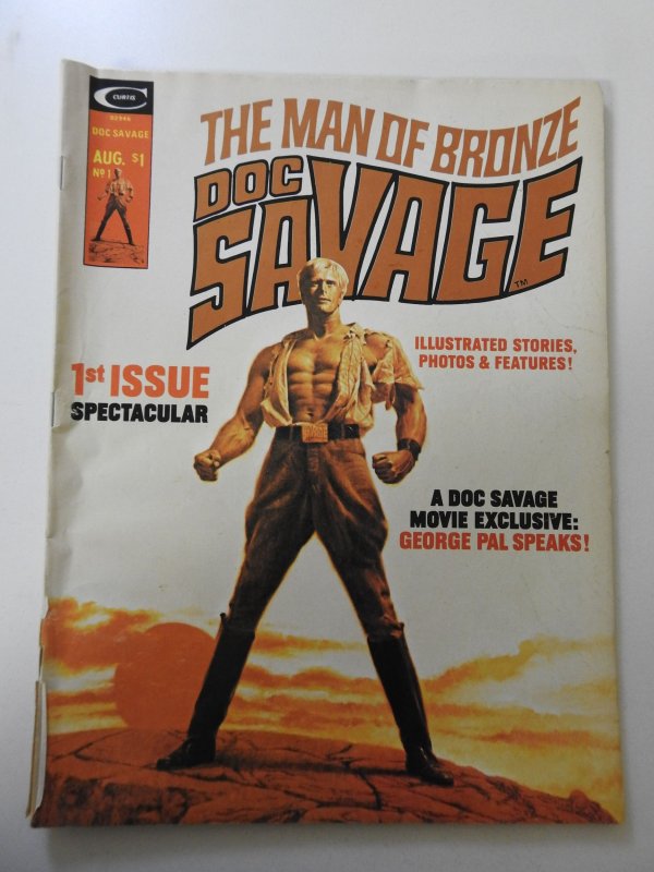 Doc Savage #1 (1975) GD Cond 2 in spine split, cover detached bottom staple