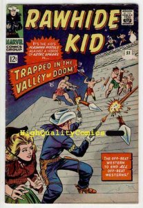 RAWHIDE KID #51, VG+, Aztec Warriors, Lieber, Western,Guns, Valley of Doom 