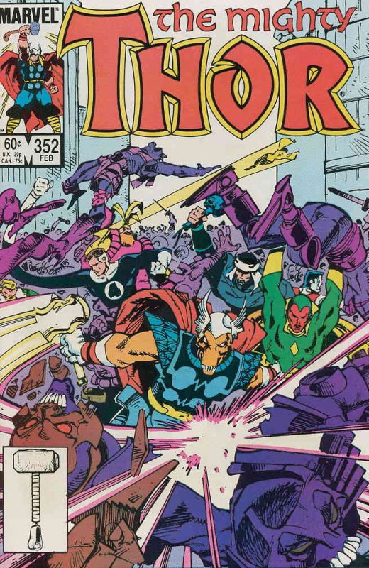 Thor #352 VF ; Marvel | Beta Ray Bill Walter Simonson