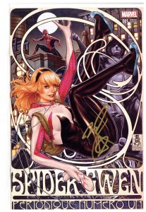 Spider-Gwen #1 Mark Brooks Exclusive Art Cover SIGNED W/COA.