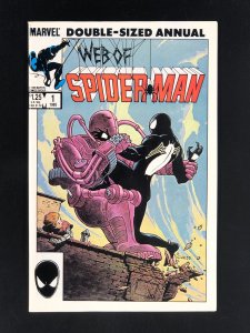 Web of Spider-Man Annual #1 (1985) NM- Double-Size Black Costume C. Vess Cover