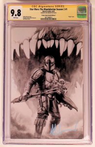 Star Wars: The Mandalorian Season 2 #1 (2023) CGC 9.8 Trinity Comics Sketch Ed B