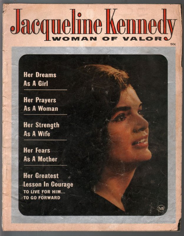 Jacqueline Kennedy Woman Of Valor #1 1964-Macfadden-1st Issue-JFK-G/VG