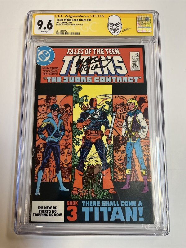 New Teen Titans (1984) # 44 (CGC 9.6 SS) 1st Nighwing | Signed Marv Wolfman