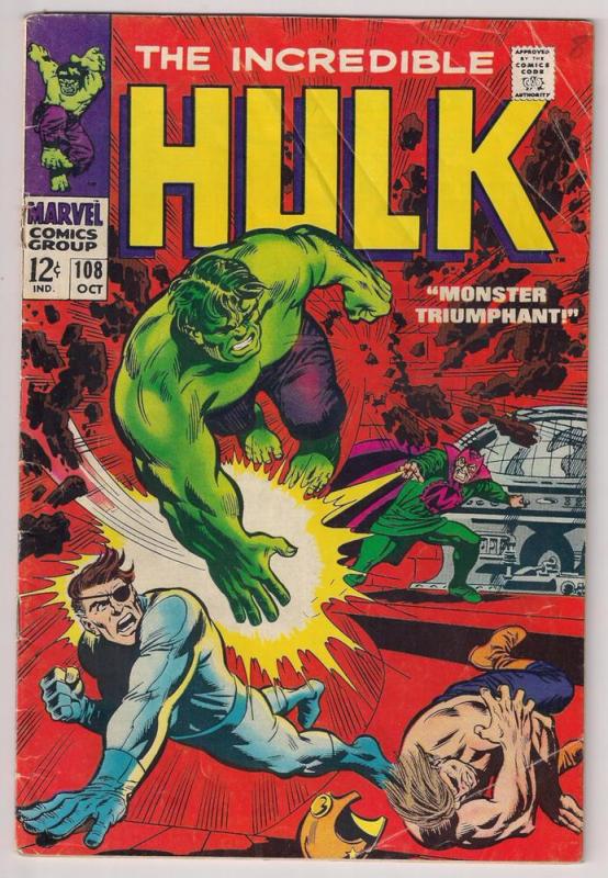 The Incredible Hulk #108 Mandarin and Nick Fury appearances