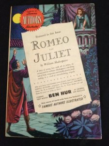 STORIES BY FAMOUS AUTHORS #10: ROMEO AND JULIET  F- Condition