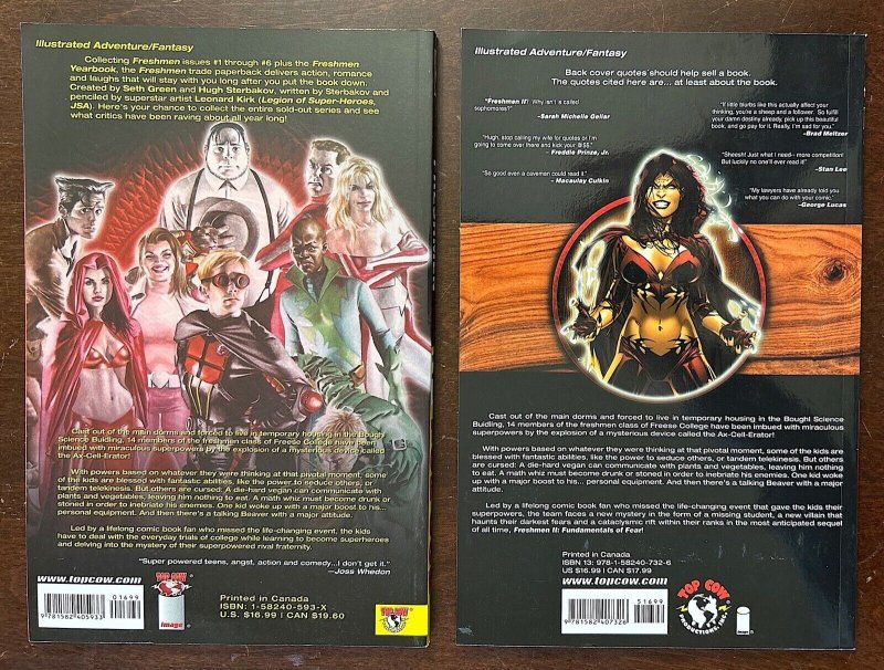 Freshmen TPB Complete Set of Vol 1–2 TOP COW Hugh Sterbakov & Leonard Kirk