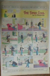 (18) The Timid Soul Sunday Page by HT Webster from 1931 Large Full Size Page ! 