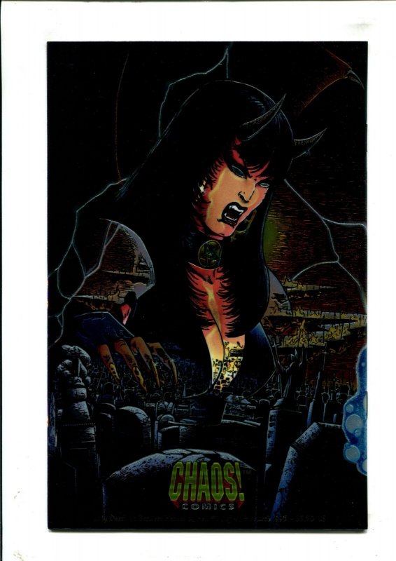 Lady Death: Between Heaven & Hell #1 - Signed 2x Chromium Cover (9.0/9.2) 1995