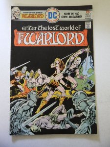 Warlord #1 (1976) FN- Condition slight, barely visible stain bc