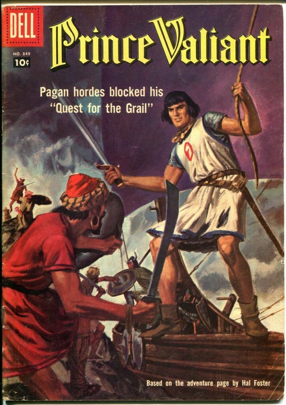 Prince Valiant-Four Color Comics #849-1957-Dell-Hal Foster-Bob Fuje-VG+