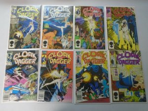 Cloak and Dagger lot 8 different #1-11 missing #7,9,10 8.0 VF (1985 2nd Series)