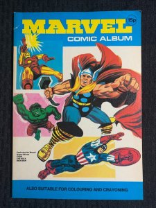 1975 MARVEL COMIC ALBUM Coloring Book FN 6.0 World / Thor Hulk Iron Man