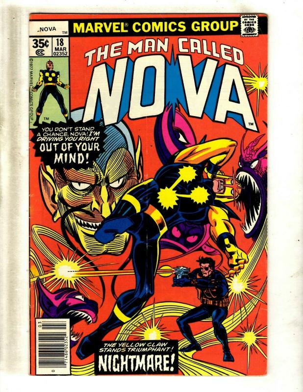 Lot Of 5 NOVA Marvel Comic Books # 15 16 18 19 20 Guardians Avengers Hulk WS10