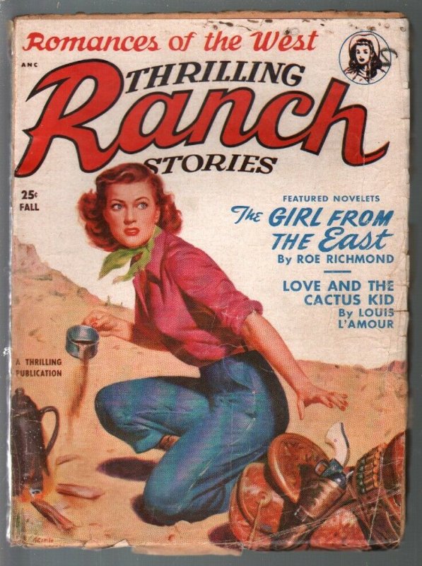 Thrilling Ranch Stories-Fall 1950-Louis L'Amour story-GGA cover-VG