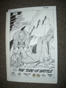 Aquaman #3 Page 22  Original Comic Art CURT SWAN SPLASH PAGE 1989