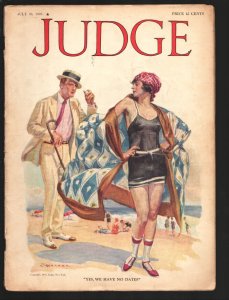 Judge 7/28/1923-Swimsuit over by S. Werner-Platinum Age-Flagg-R.L. Collins-Mi...