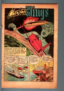 WINGS #89-PHANTOM FALCON-GHOST SQUADRON-GOOD GIRL ART-COVERLESS COPY-1948-F FR